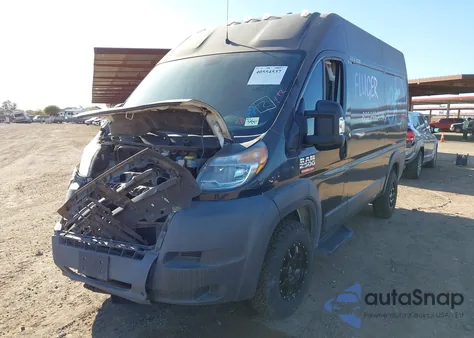 2018 Ram Promaster 2500 High Roof 136 Wb из США, поврежденный, VIN 3C6TRVCG1JE138932